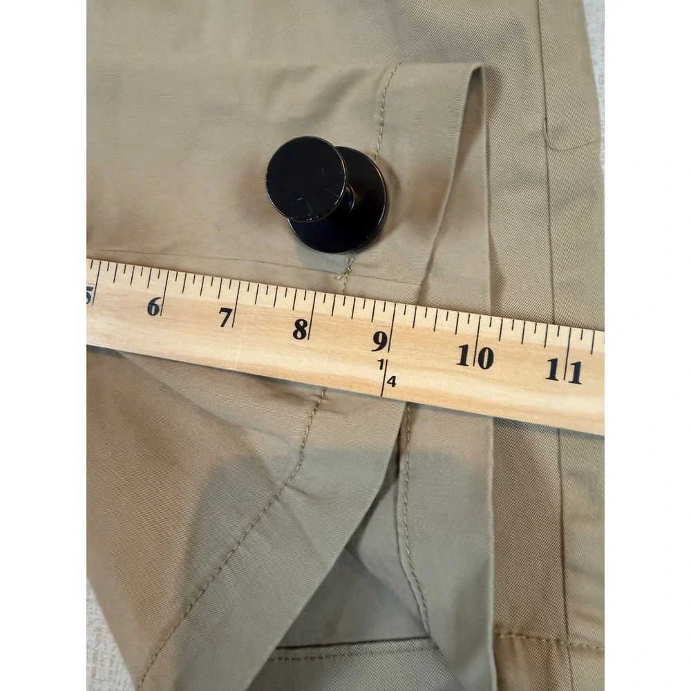 NWT Gap Mens Flat Front Shorts Khaki Tan Stretch Cotton Chino Size 40 Golf Prep